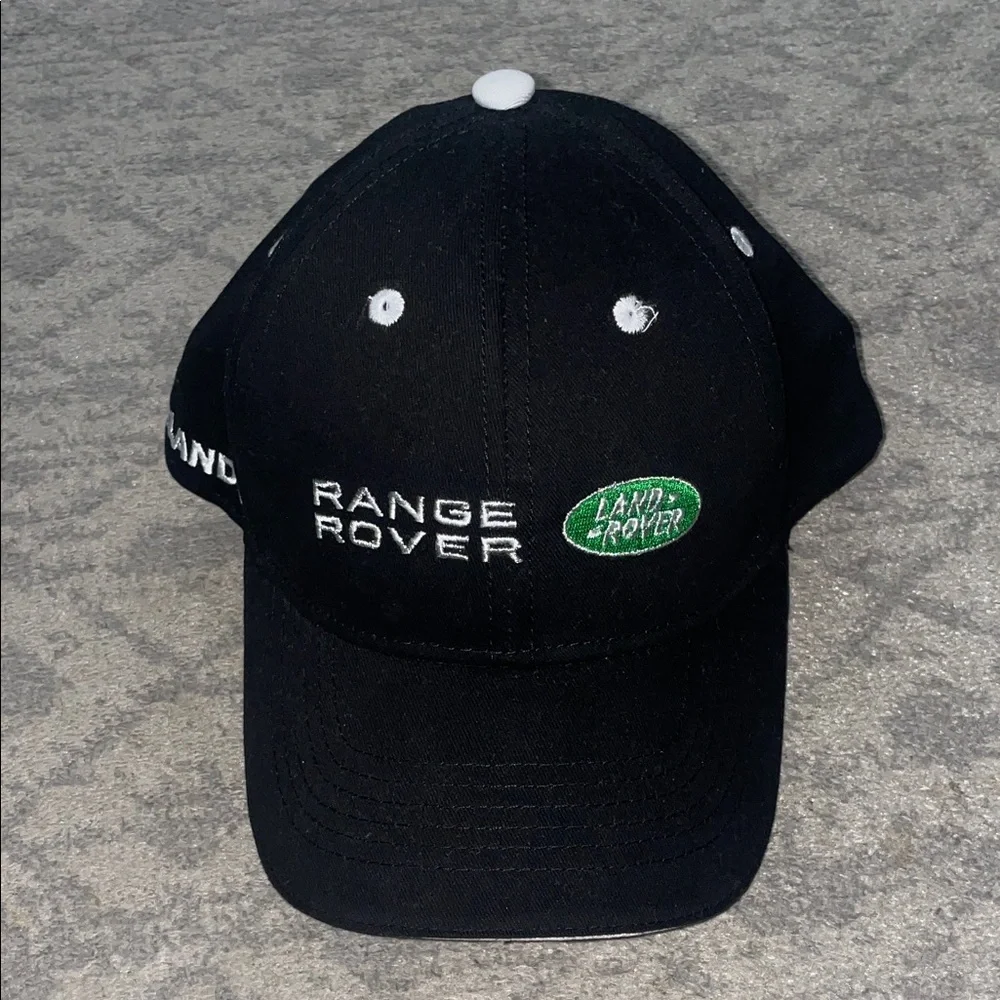 Range Rover Black Baseball Hat with Green Logo - Picture 1 of 5